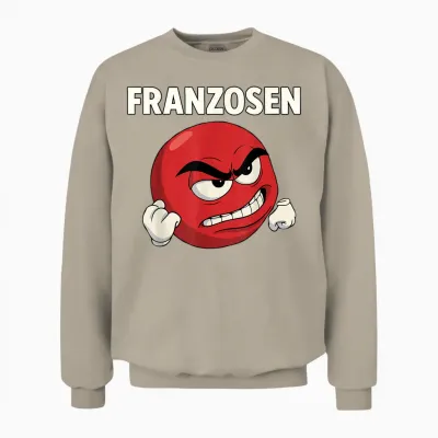 Funny Saying Comic Figure Humorous French Meme Unisex Sweatshirt - Sand