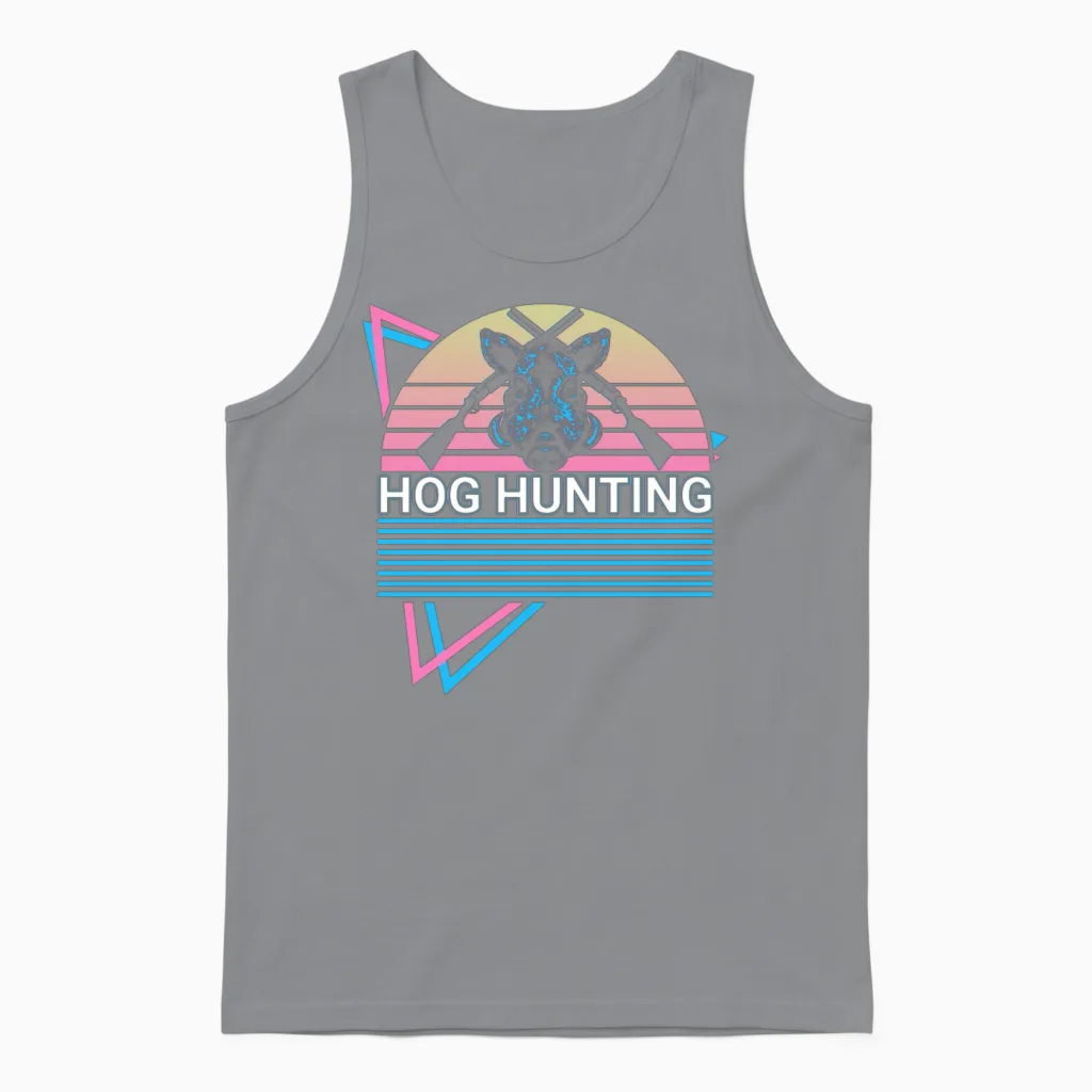 Hog Hunting Hog Hunter Retro Unisex Tank Top - Sport Grey