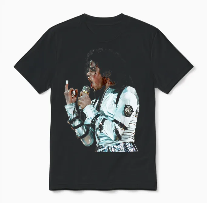 Michael Jackson Live Bad Tour Wembley 1988 Unisex T-Shirt in Black