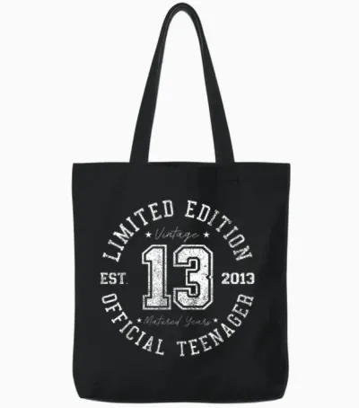 Official Teenager 13th Birthday 13 Years Old 2013 Tote Bags - Black