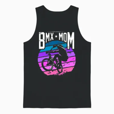 Bmx Mom | Bmxmom | Bmx Mama Mother Unisex Tank Top - Black