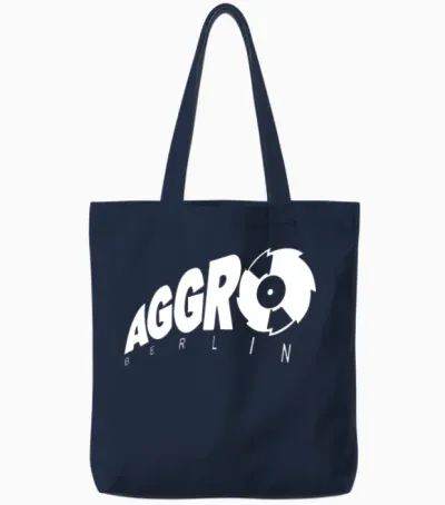 Aggro Berlin Tote Bags - Navy