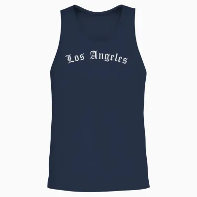 Los Angeles Unisex Tank Top - Navy