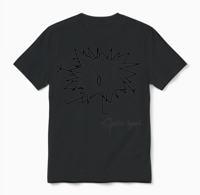 Woolly Beastie Spiky - Bestiolus Spinosus Unisex T-Shirt in Black