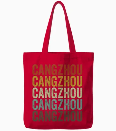 Cangzhou China Retro Vintage Tote Bags - Red