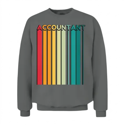 Accountant Retro Unisex Sweatshirt - Graphite Heather