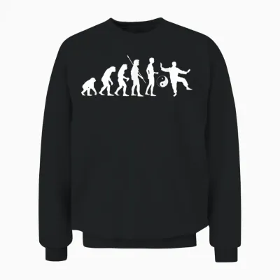 Evolution Tai Chi - Tai-Ji Qigong Quigong Tai Chi Chuan T-Shirt, Black Unisex Sweatshirt - Black