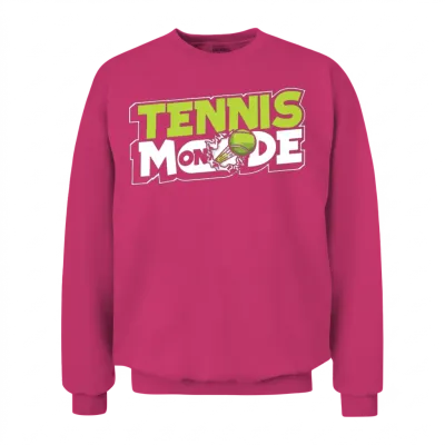 Tennis Mode on Professional Lover Player Trainer Unisex Sweatshirt - Heliconia