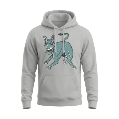 Donkey Butt Ass Po Stubborn Horse Unisex Hoodie - Ash
