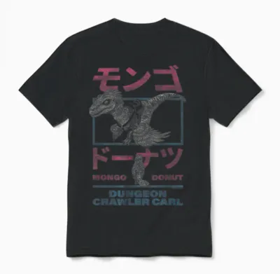 Dcc Mongo and Donut Face-Off with Kanji Gamer Series Book Unisex T-Shirt - Black