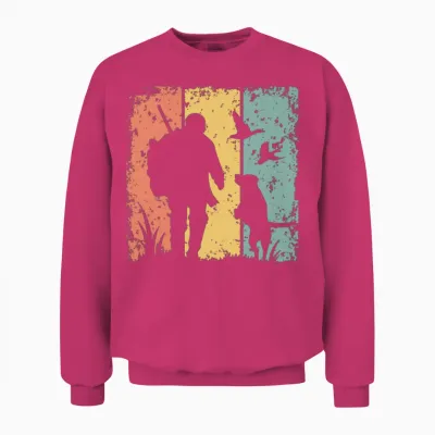 Hunting Retro Unisex Sweatshirt - Heliconia