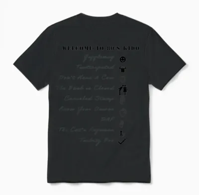 80's Old School Slangs Unisex T-Shirt - Black
