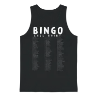 Bingo Call Chart , Bingo Player Unisex Tank Top - Black – 1