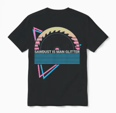 Funny Carpenter Carpentry Retro Unisex T-Shirt - Black