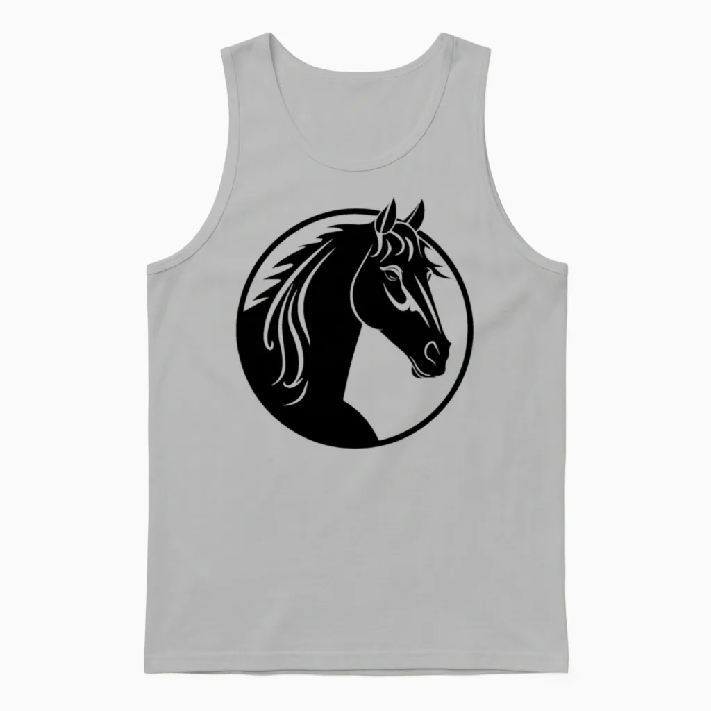 Horse Equine Pony - Lovers Unisex Tank Top in Ash