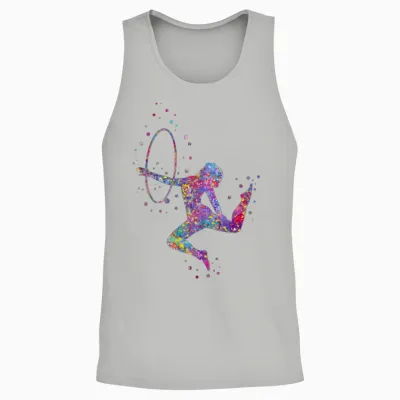 Gymnastics Girl Unisex Tank Top - Ash