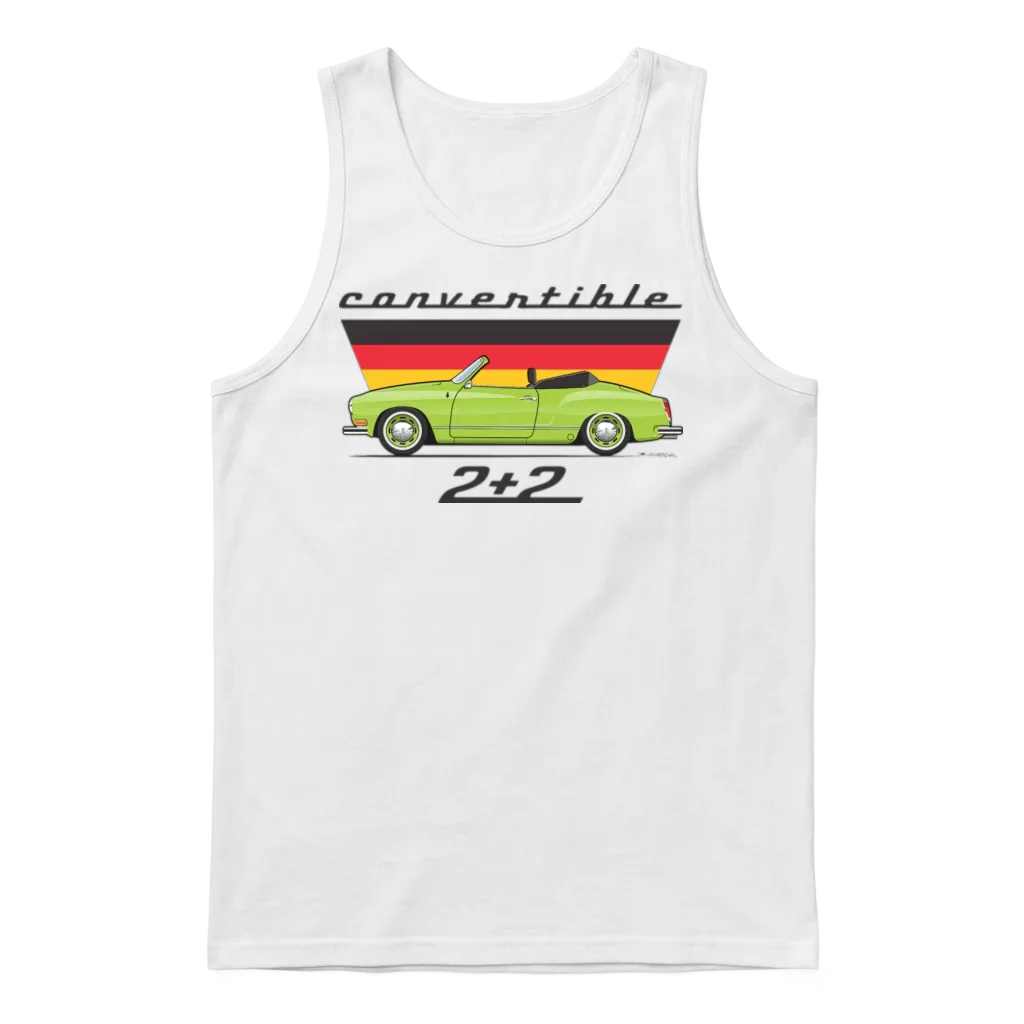 2 Plus 2 Ravenna Green Unisex Tank Top - White