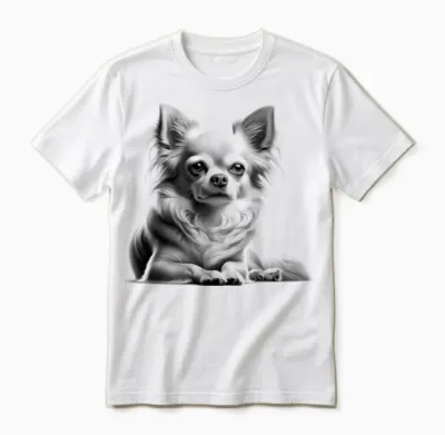 Süßer Chihuahua in Liegender Poser Unisex T-Shirt - White