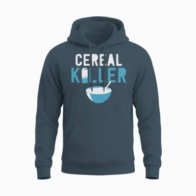 Cereal Killer Funny Unisex Hoodie - Dark Heather
