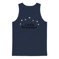 Little Dreamer Funny Unisex Tank Top - Navy – 1