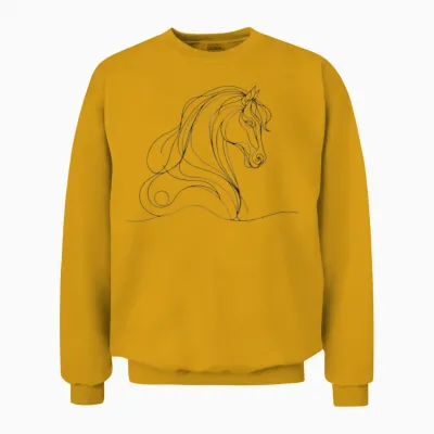 Horse Unisex Sweatshirt - Gold