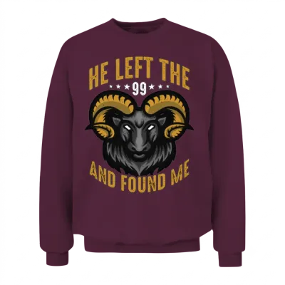 Sheep and Goat Farming He Left the 99 and Farming Unisex Sweatshirt - Maroon