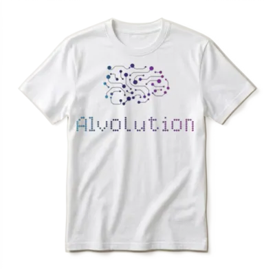 Aivolution Neural Network Logo T Unisex T-Shirt - White