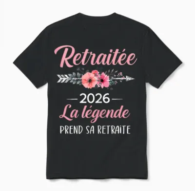 Retired Woman 2026 Legend Retires Humor Unisex T-Shirt - Black