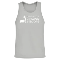 Sayings About Hiking Boots Hiking Lover Unisex Tank Top - Ash – 2