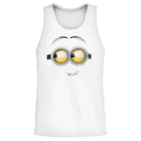 Minions Dave Face Costume — Halloween Gift Unisex Tank Top - White – 2