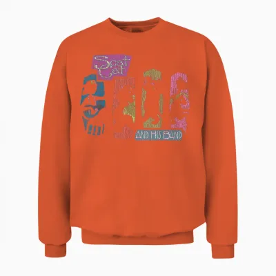Disney the Aristocats Scat Cat and His Band T-Shirt, Black, S Unisex Sweatshirt - Orange