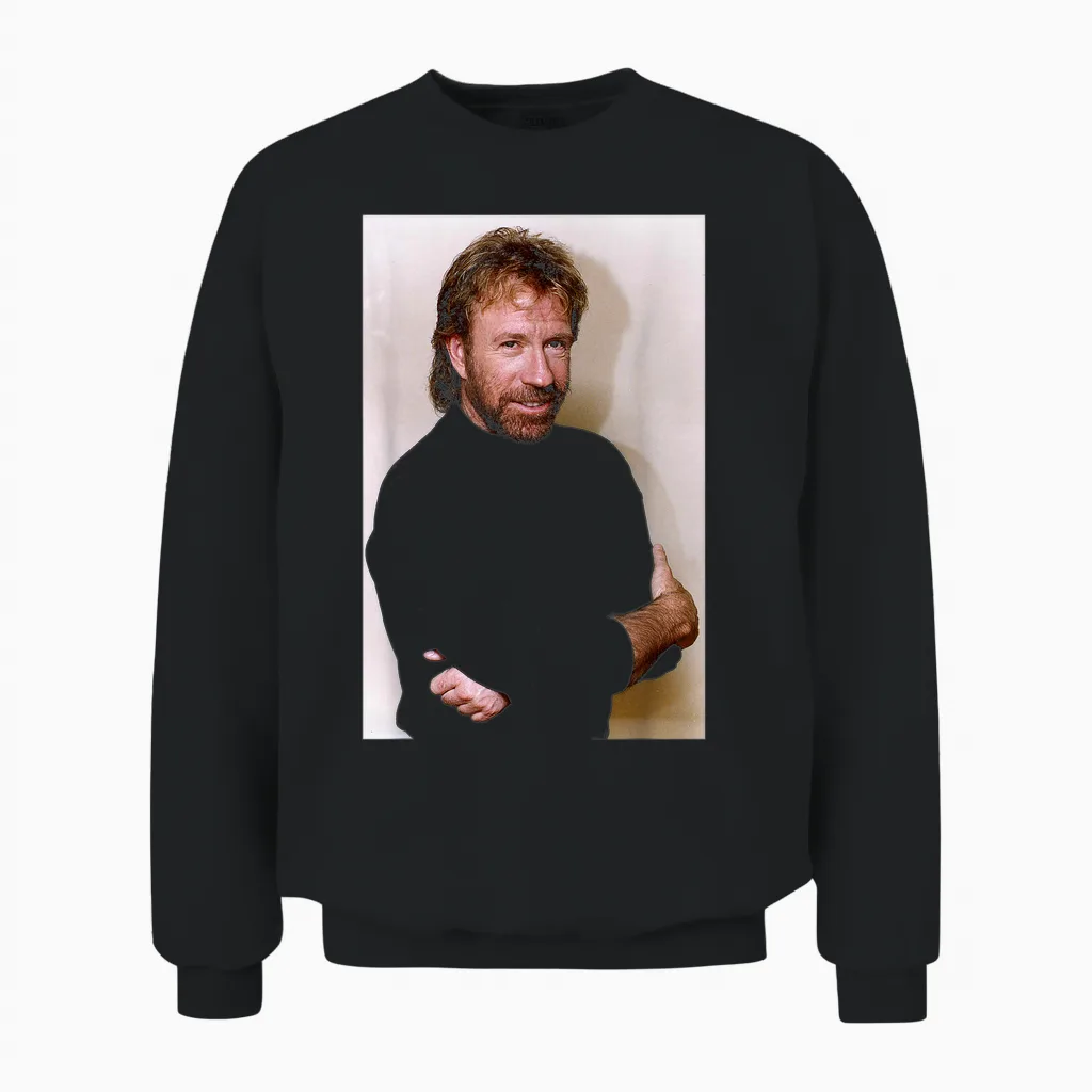 Chuck Norris Walker Texas Ranger Schauspieler & Kampfsport-Experte Unisex Sweatshirt in Black