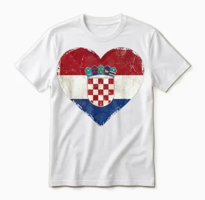 Kroatien Tshirt Balkan Herren Kroate Zagreb Hrvatska Unisex T-Shirt - White
