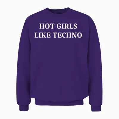 Sexy Girls Like Techno Unisex Sweatshirt - Purple