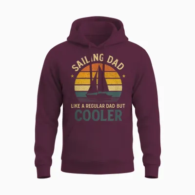 Segelboot Kapitän Segeln Segler Segelschiff Unisex Hoodie - Maroon