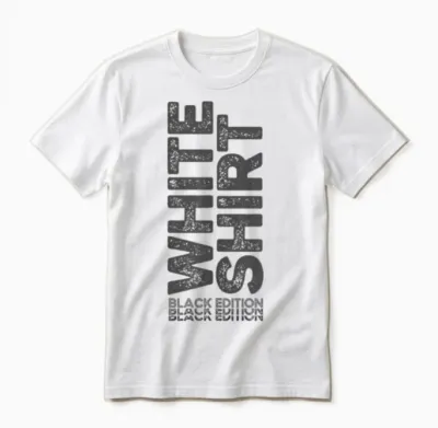 White Shirt Black Edition White Shirt Black Edition Unisex T-Shirt - White