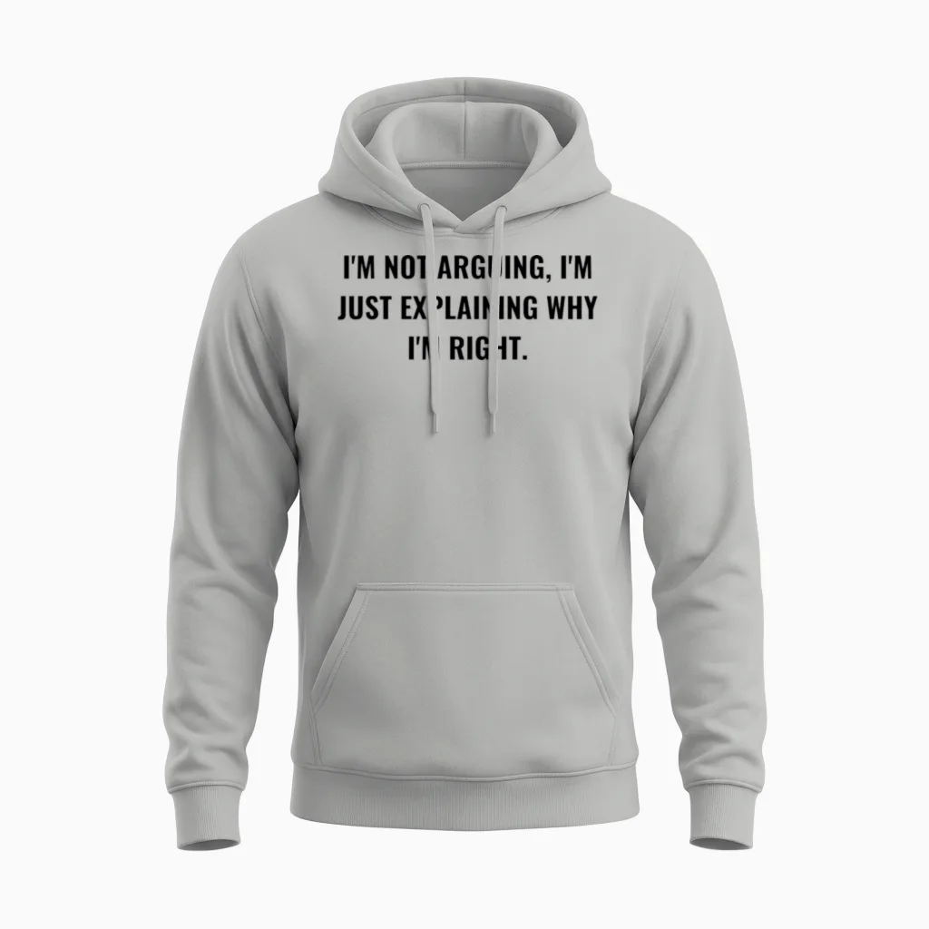 Funny Quote . - Memes & Humor Unisex Hoodie in Ash
