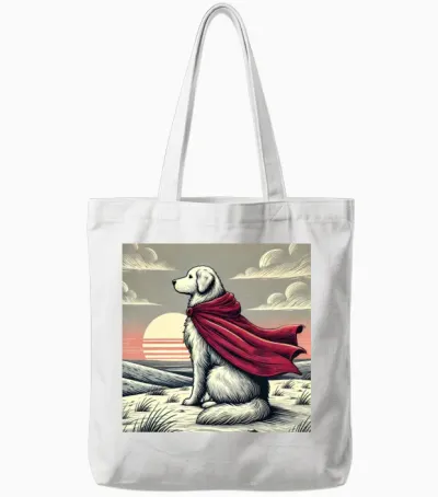 Krypto Superdog Tote Bags - White
