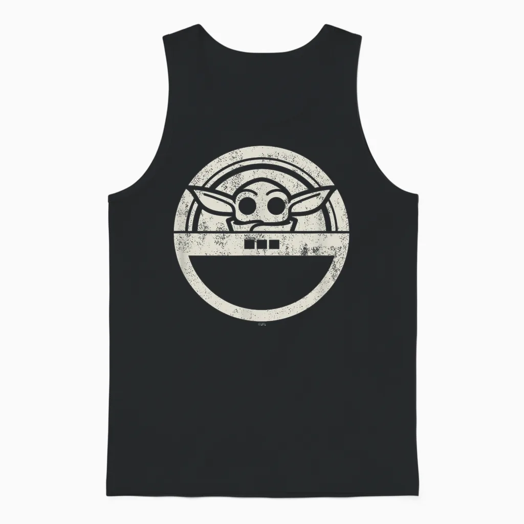 Star Wars the Mandalorian Grogu Floating Pod Unisex Tank Top in Black