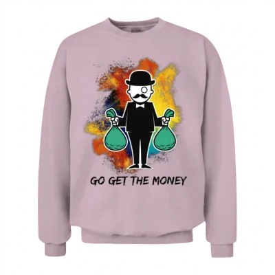 Go Get the Money Unisex Sweatshirt - Light Pink