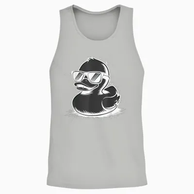 Canard Avec Des Lunettes De Soleil Unisex Tank Top - Ash