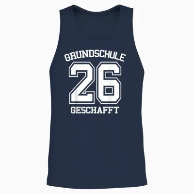 Grundschule Geschafft 2026 Grundschulabschluss Unisex Tank Top - Navy