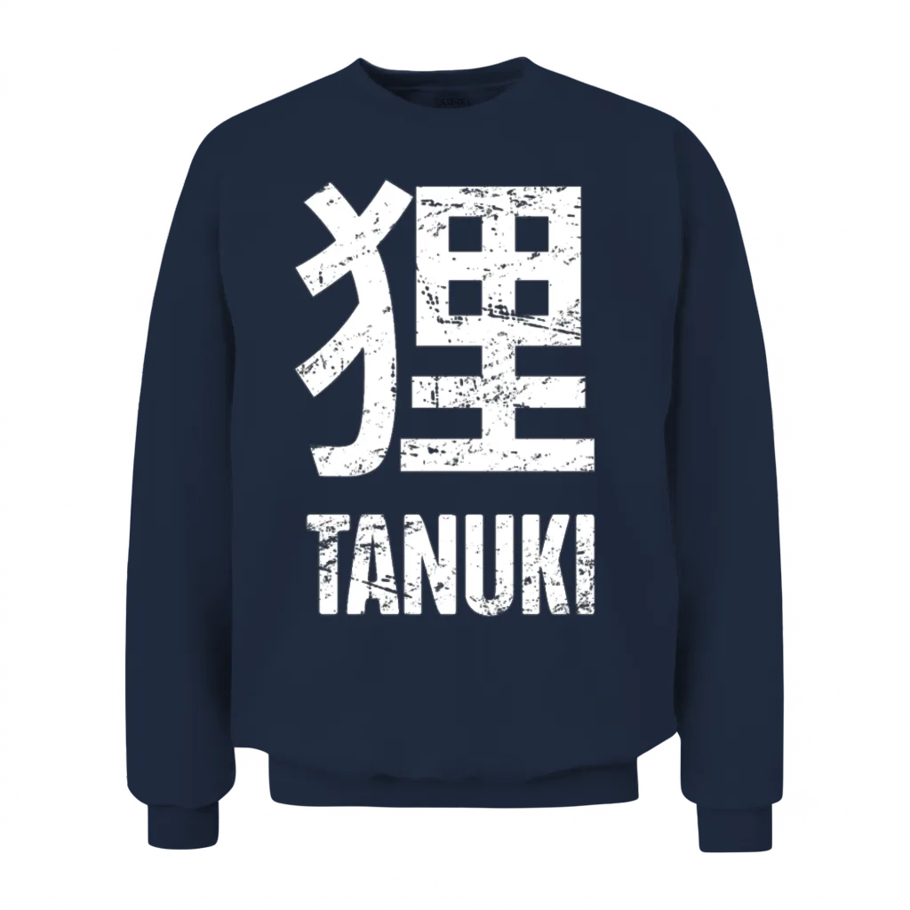 Tanuki Japanese Raccoon Dog β Lovers Gift Unisex Sweatshirt - Navy
