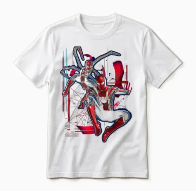 Marvel Infinity War Spider-Man Suit Tech Graphic Unisex T-Shirt - White
