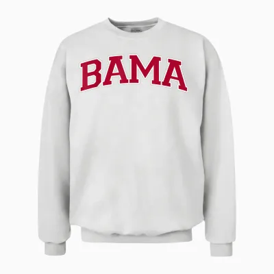 Bama - Alabama Gifts Al State Graphic Unisex Sweatshirt - White
