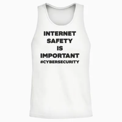Internet Safety Is Important Unisex Tank Top - White