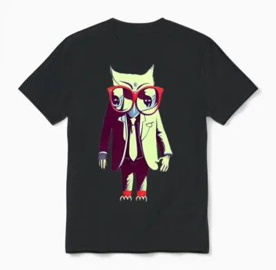 Owl Biz Unisex T-Shirt - Black