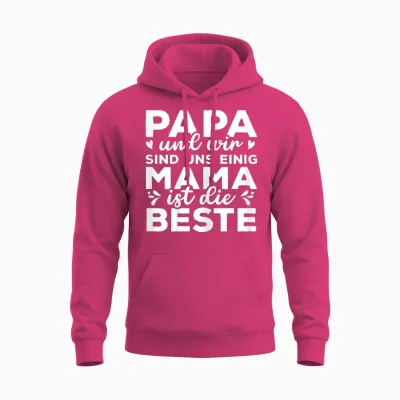 Muttertag Mama Ist Die Beste Unisex Hoodie - Heliconia