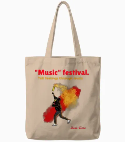 Music Festival - Music Masters Tote Bags - Natural