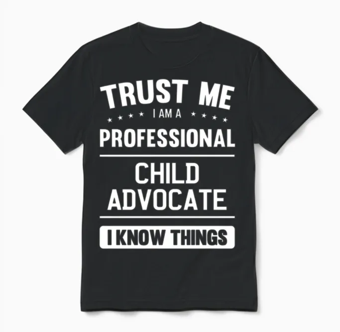 Child Advocate Trust Professional Child Advocates Unisex T-Shirt in Black